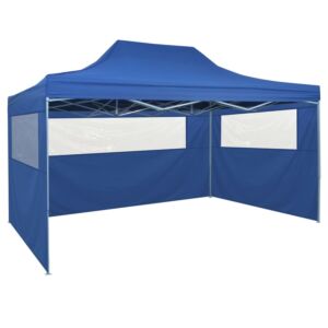 Pood24 kokkupandav pop-up telk 4 külgseinaga, 3 x 4,5 m, sinine