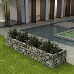 Pood24 gabioon-taimekast, teras 360 x 90 x 50 cm