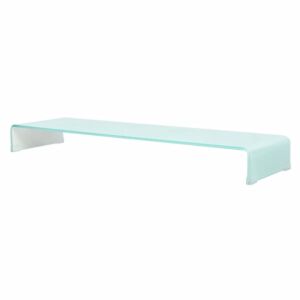 Pood24i Подставка под телевизор из стекла 120 x 30 x 13 см белый