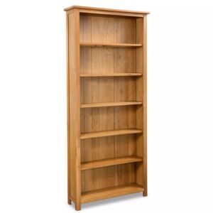 POOD24 Книжный шкаф с 6 полками, 80 x 22,5 x 180 см, дуб