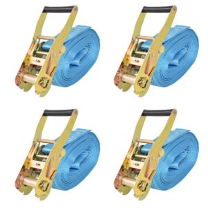 Pood24 pingutitega koormarihmad 4 tk 4 tonni 8 m x 50 mm, sinine