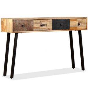 Консольный стол POOD24 из реставрированного прудового дерева, 120 x 30 x 76 см