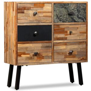 POOD24 Комод из переработанных материалов для пруда с 6 ящиками, 70 x 30 x 76 см