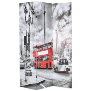 Pood24 kokkupandav sirm 120 x 170 cm, Londoni buss, must ja valge