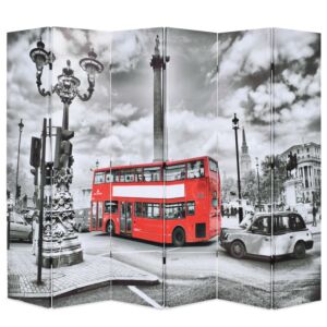 Pood24 kokkupandav sirm 228 x 170 cm, Londoni buss, must ja valge