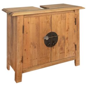 POOD24 шкафчик для ванной из переработанной сосны 70 x 32 x 63 см