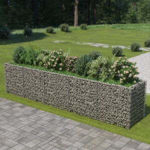 Pood24 gabioon-taimelava, tsingitud teras, 450 x 90 x 100 cm