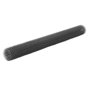 Pood24 terasest aiavõrk PVC kattega 25x1,5 m, ruudukujuline, hall