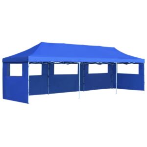 Pood24 kokkupandav pop-up peotelk 5 külgseinaga, 3 x 9 cm, sinine