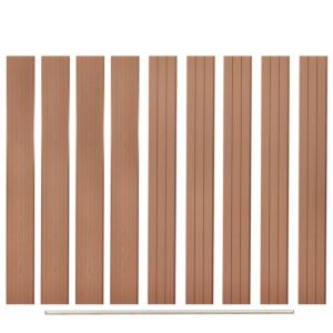 Pood24 aiapaneeli asendused, 9 tk, WPC, 170 cm, pruun