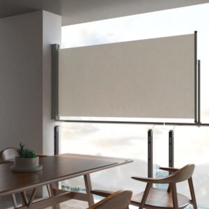 Pood24 lahtitõmmatav terrassi külgsein, 120 x 300 cm, kreemjas