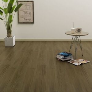 POOD24 Половые доски самоклеящиеся 4,46 м² 3 мм ПВХ, коричневые