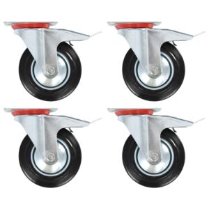  Pood24 pöörlevad rattad topeltpiduritega 4 tk 160 mm