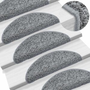 POOD24 Коврики для лестниц 15 шт, серые, 56 x 20 см