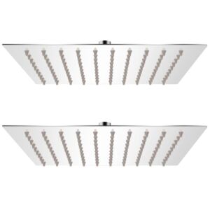 Pood24 vihmaduši otsak, 2 tk, roostevaba teras, 20 x 20 cm