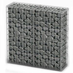 Pood24 kaantega gabioon, tsingitud traat 100 x 100 x 30 cm 