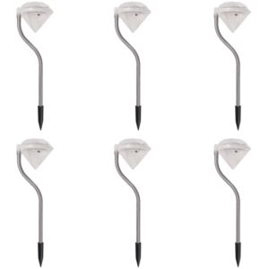 Pood24i päikesepatareidega LED-aialambid 6 tk 9 x 7,8 x 29,5 cm