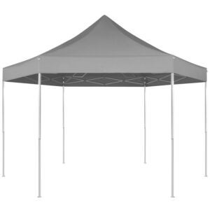 Pood24i kuusnurkne kokkupandav pop-up peotelk hall 3,6 x 3,1 m
