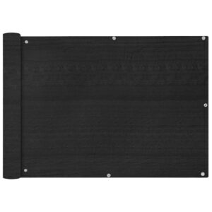 Pood24i rõdusirm HDPE, 75 x 400 cm, antratsiit