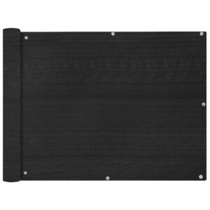 Pood24i rõdusirm HDPE, 90 x 600 cm, antratsiit