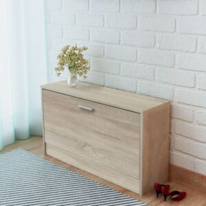 Скамья для обуви Pood24i 80 x 24 x 45 см дуб