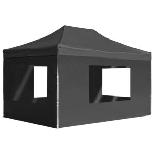 Pood24 kokkupandav peotelk seintega, alumiinium, 4,5 x 3 m, antratsiit