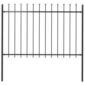 Pood24 terava otsaga aed, terasest, 1,7 x 1,2 m, must
