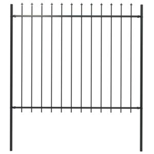Pood24 terava otsaga aed, terasest, 1,7 x 1,5 m, must