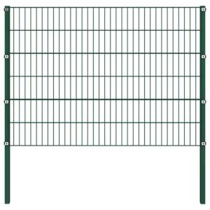 Pood24 aiapaneel postidega, raud, 176,5 x 120 cm, roheline