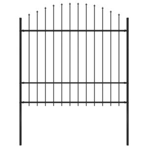Pood24 piirdeaed teravatipuline, teras, (1,5-1,75) x 1,7 m, must