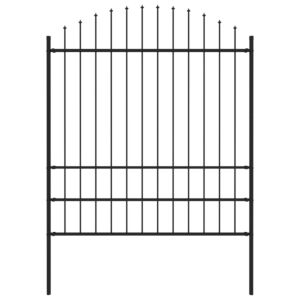 Pood24 piirdeaed teravatipuline, teras, (1,75-2) x 1,7 m, must