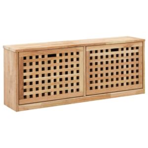 POOD24 скамейка для хранения обуви, 94 x 20 x 38 см, прочный орех