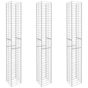 Pood24 gabioonkorvid 3 tk, tsingitud teras 25 x 25 x 197 cm 