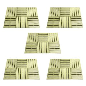POOD24 Террасная плитка 30 шт, 50 x 50 см, дерево, зеленая