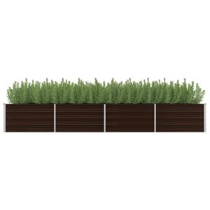 Pood24 aia taimelava pruun 320 x 80 x 45 cm tsingitud teras