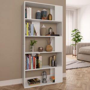 POOD24 книжный шкаф / перегородка белый 80 x 24 x 159 см ДСП