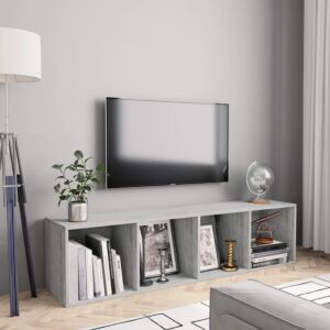POOD24 книжный шкаф / тумба под телевизор, бетонный холл 143 x 30 x 36 см