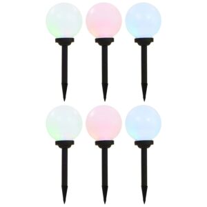 Pood24 õue päikeselambid, 6 tk, LED, kerakujuline 20 cm RGB