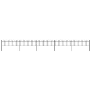 Pood24 kumerate otstega aed, teras, 8,5 x 0,6 m, must