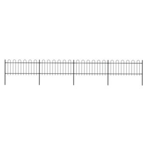 Pood24 kumerate otstega aed, teras, 6,8 x 0,8 m, must