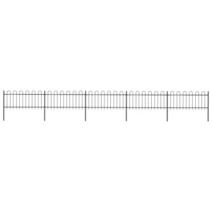 Pood24 kumerate otstega aed, teras, 8,5 x 0,8 m, must