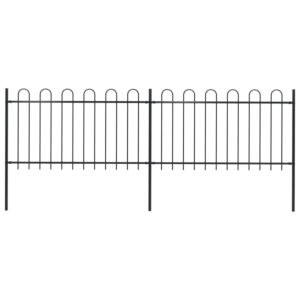 Pood24 kumerate otstega aed, teras, 3,4 x 1 m, must