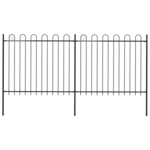 Pood24 kumerate otstega aed, teras, 3,4 x 1,5 m, must