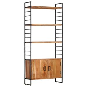 POOD24 Книжный шкаф с 4 полками 80 x 30 x 180 см, акация