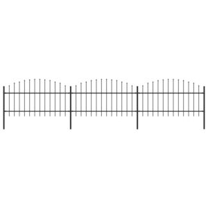 Pood24 terava otsaga aed (1–1,25) x 5,1 m, terasest, must
