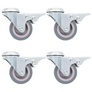 Pood24 poldiaukudega pööratavad mööblirattad 8 tk, 50 mm