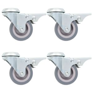 Pood24 poldiaukudega pööratavad mööblirattad 32 tk, 50 mm