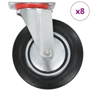Pood24 pöörlevad rattad, 8tk, 200 mm