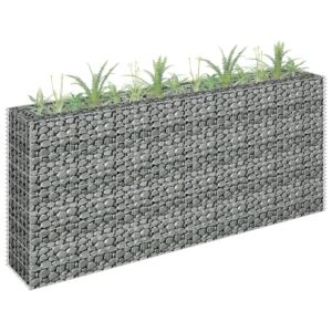 Pood24 gabioon-taimelava, tsingitud teras, 180 x 30 x 90 cm