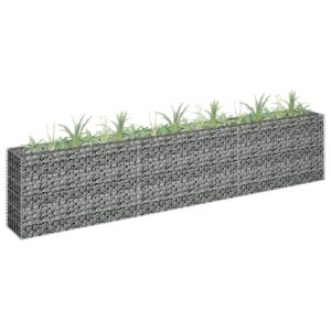 Pood24 gabioon-taimekast, tsingitud teras, 270 x 30 x 60 cm